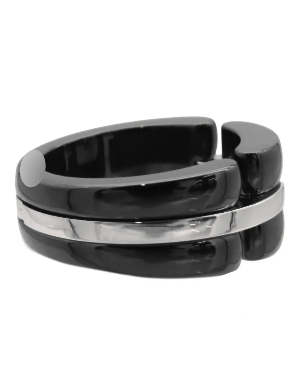 Chanel Ultra Ring White Gold Black 18K Ceramic
